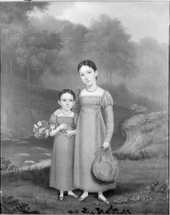 American School, Ellen Douglas Mitchell and Caroline Mitchell, oil on canvas